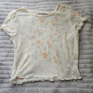 American eagle floral crop top